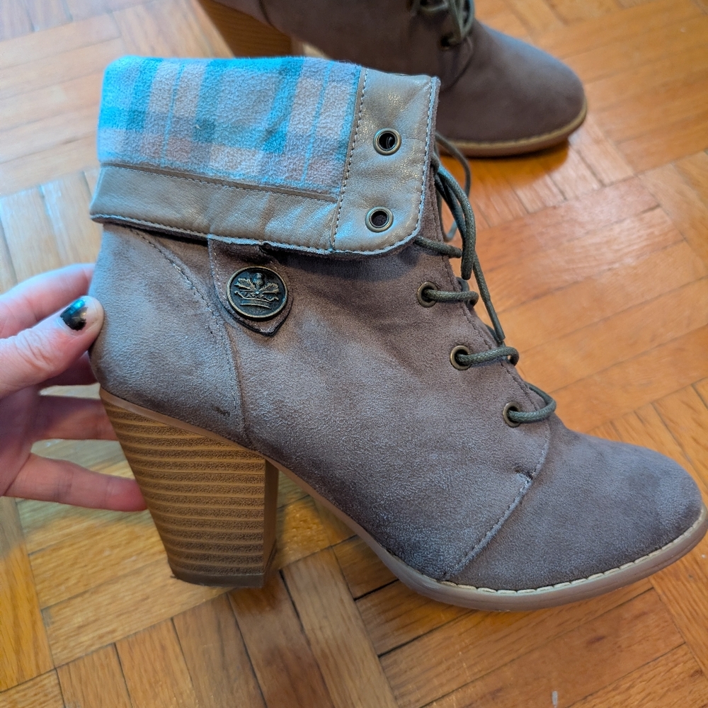 Outlander Faux Suede Ankle Boots